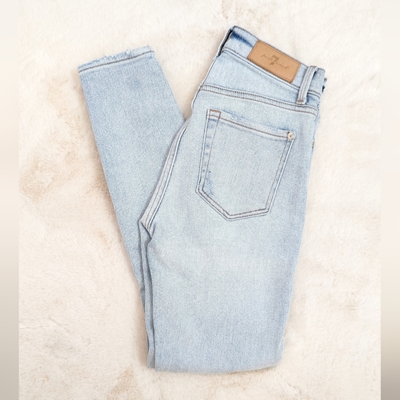 💖 7 for All Mankind High Waist Ankle Skinny Jeans - Picture 1 of 5